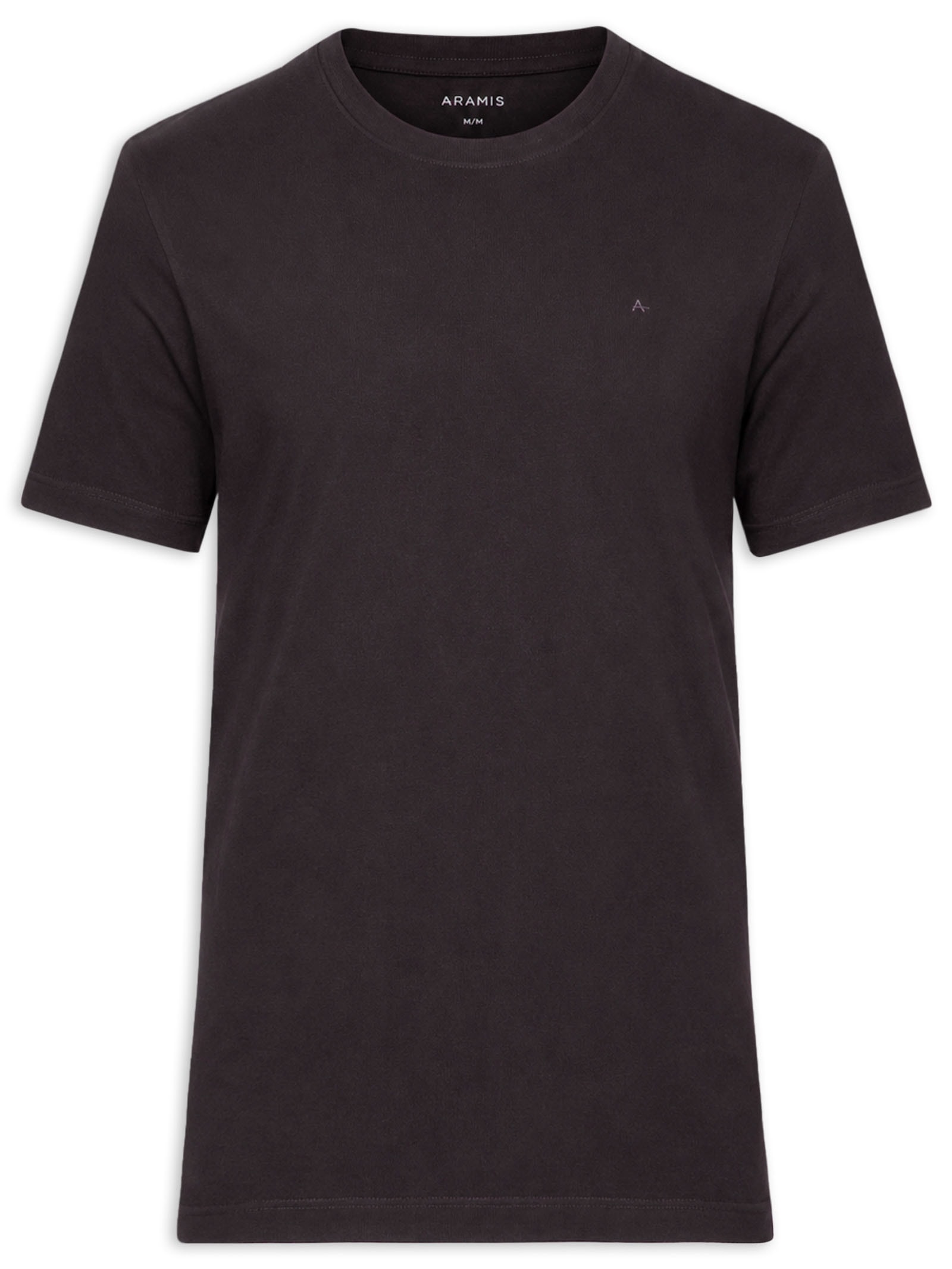 Camiseta Masculina Básica Logo Surton Marrom Aramis