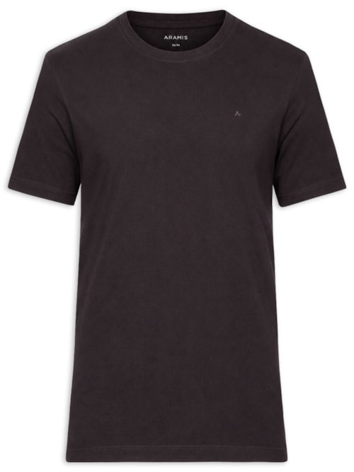 Camiseta Masculina Básica Logo Surton - Marrom