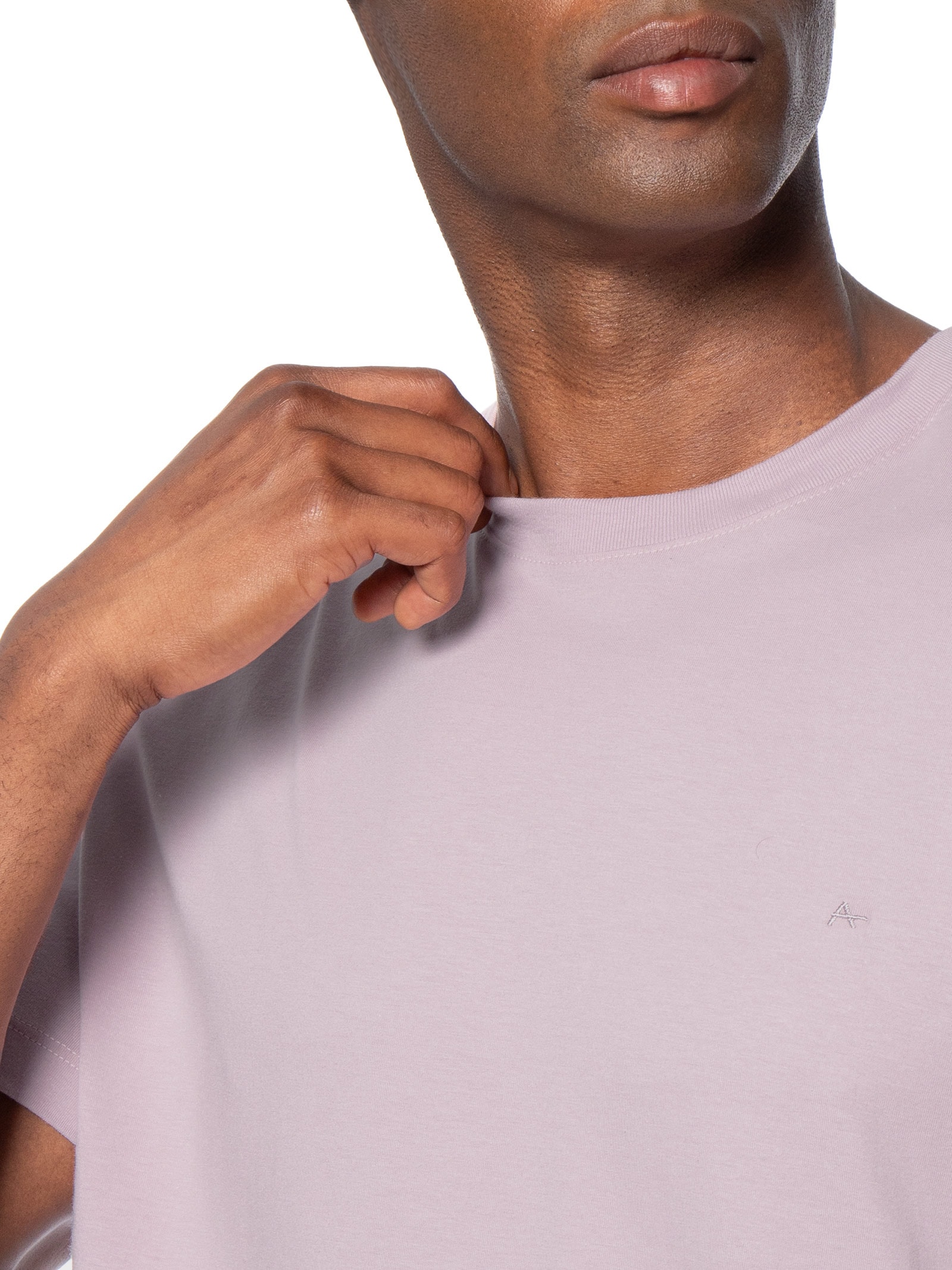 Camiseta Masculina Básica Logo Surton Rosa Aramis