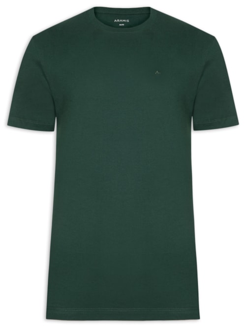 Camiseta Masculina Básica Logo Surton - Verde