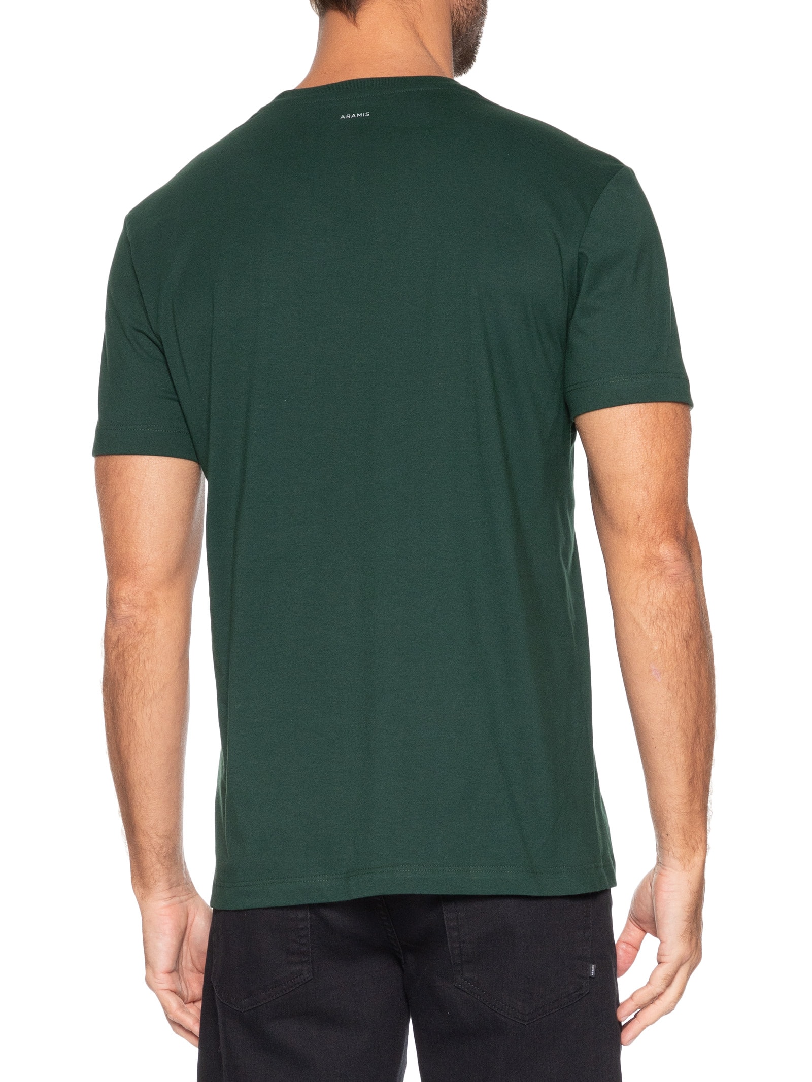 Camiseta Masculina Básica Logo Surton Verde Aramis