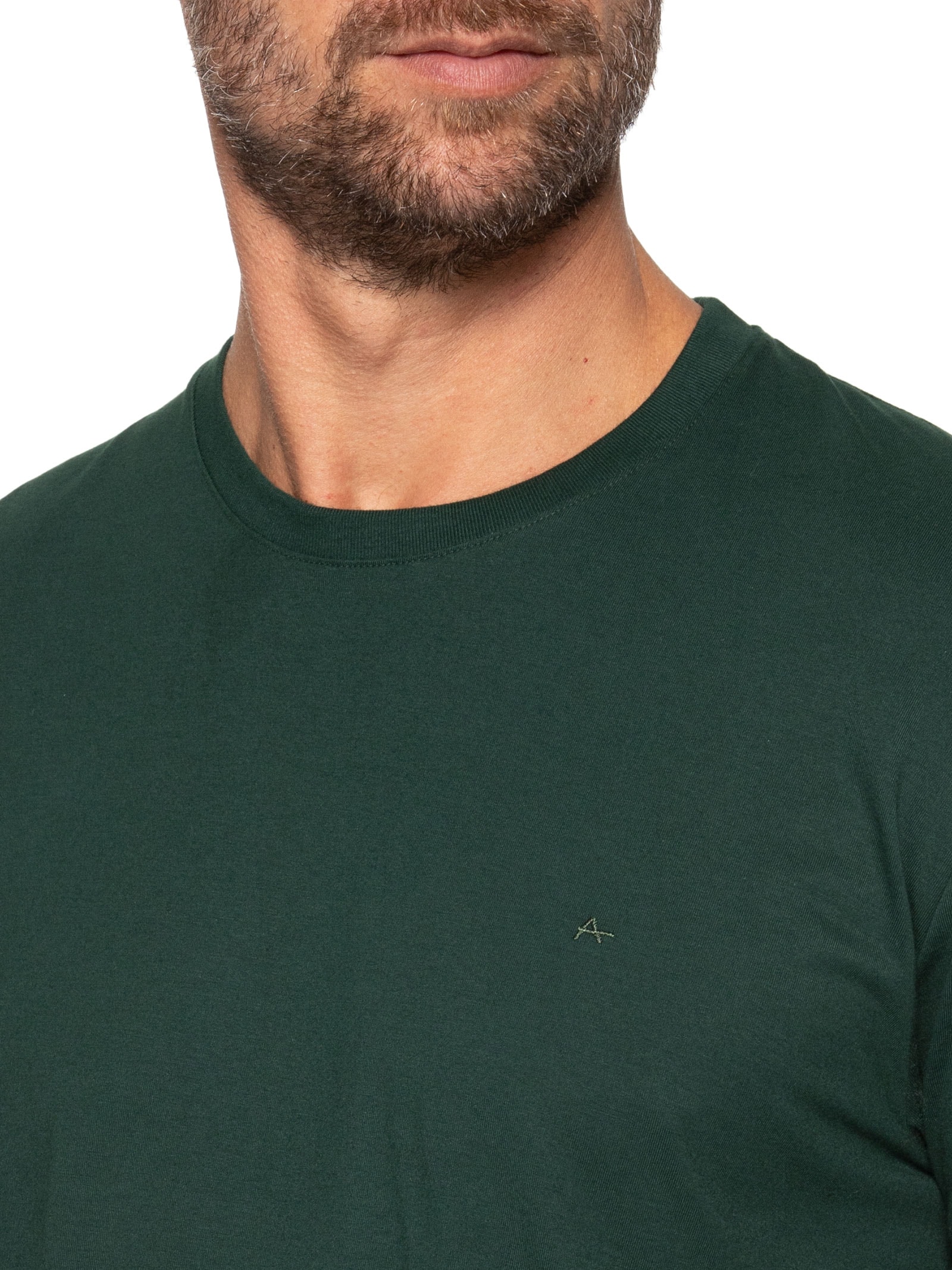 Camiseta Masculina Básica Logo Surton Verde Aramis