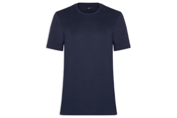 Camiseta Masculina Básica Manga Curta - Azul