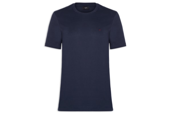 Camiseta Masculina Básica Manga Curta - Azul