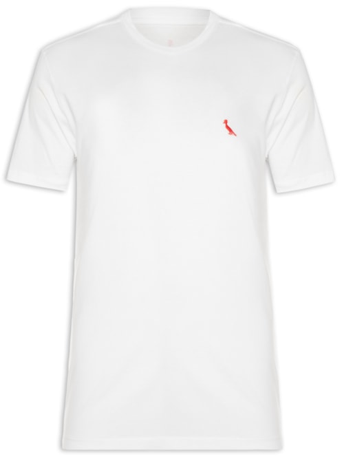 Camiseta Masculina Básica Manga Curta – Branco