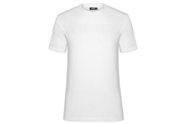 Camiseta Masculina Básica Modelo Slim - Branco 