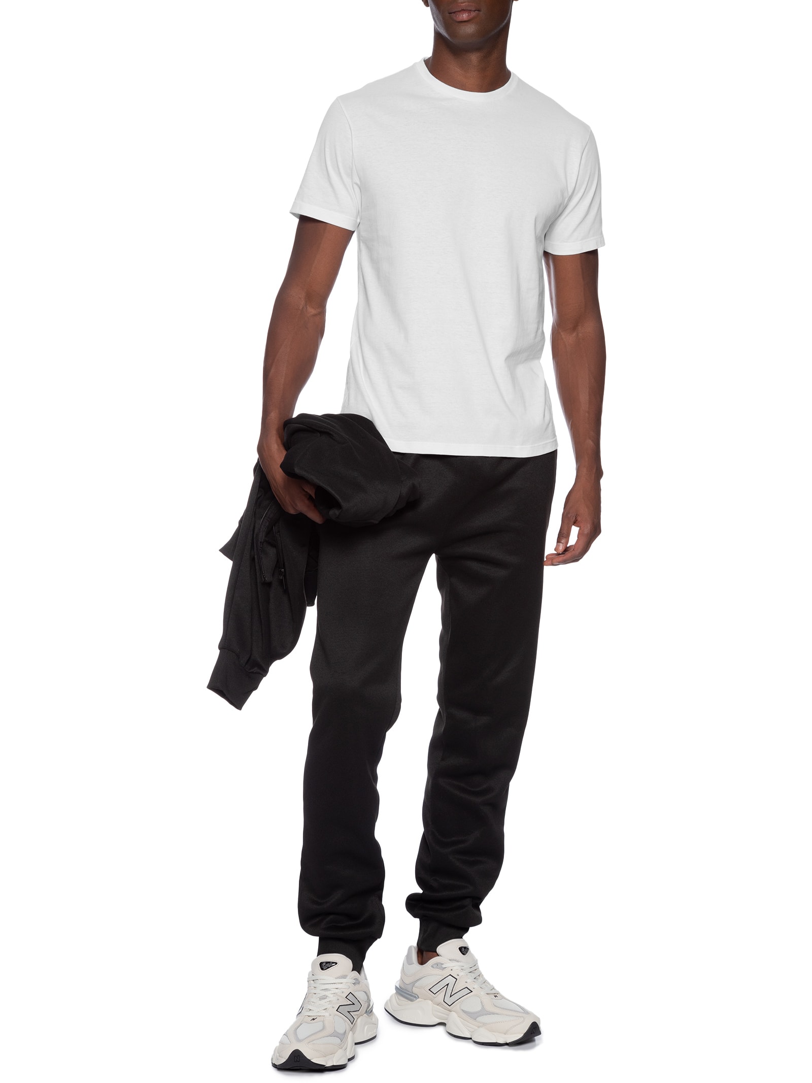 Camiseta Masculina Básica Modelo Slim Branco  Basiq Men