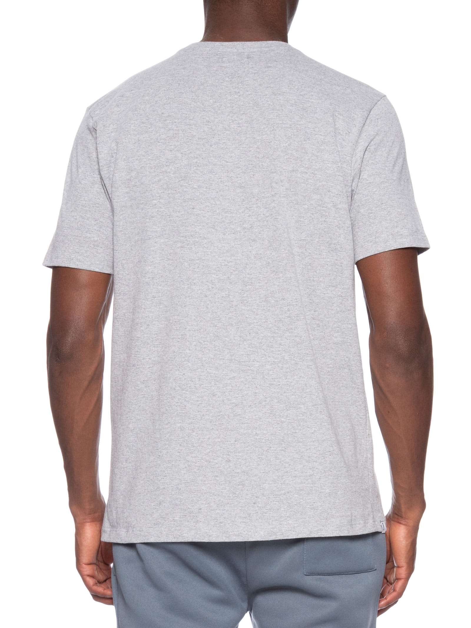 Camiseta Masculina Básica Modelo Slim Cinza Basiq Men