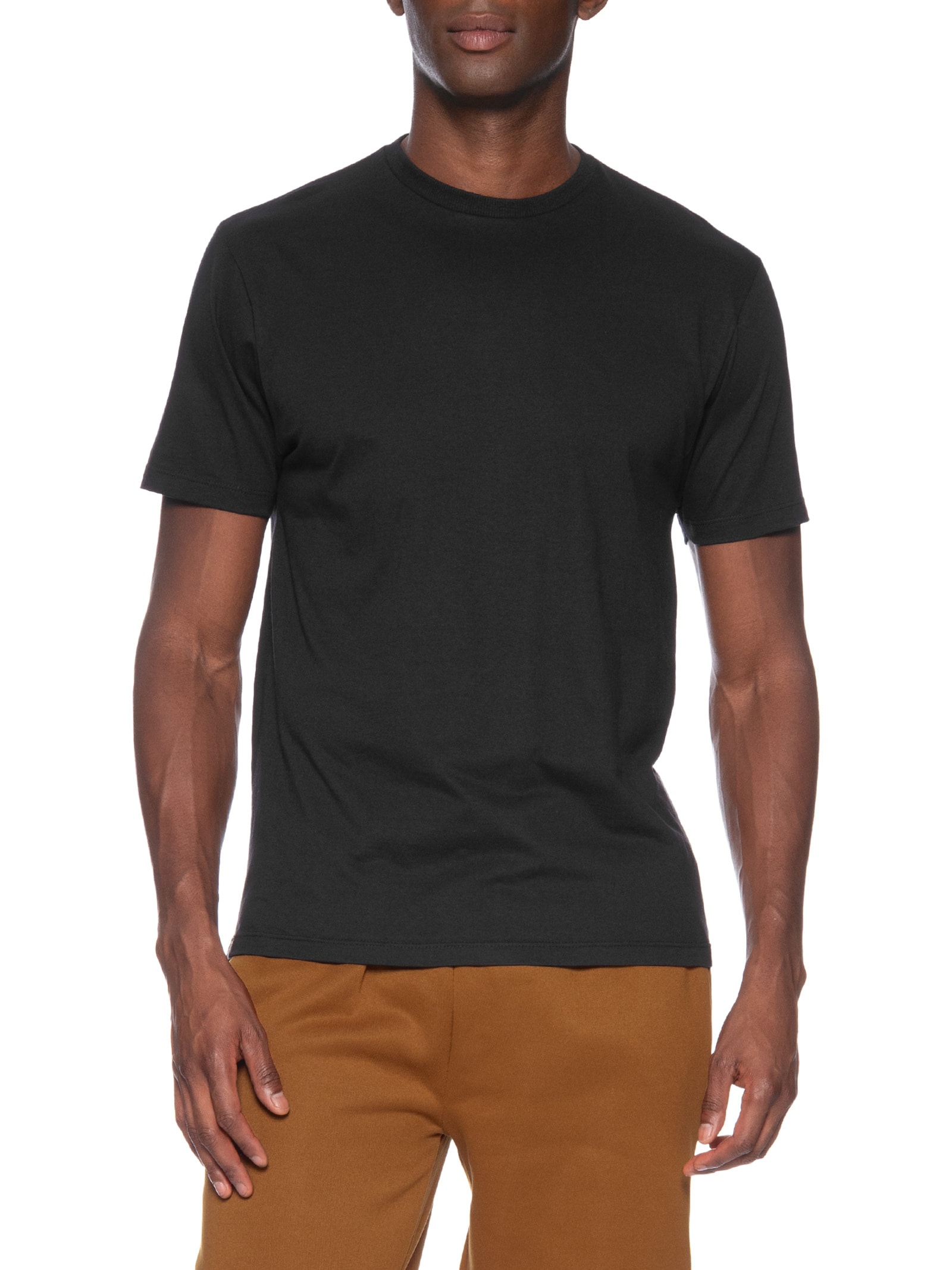 Camiseta Masculina Básica Modelo Slim Preto Basiq Men