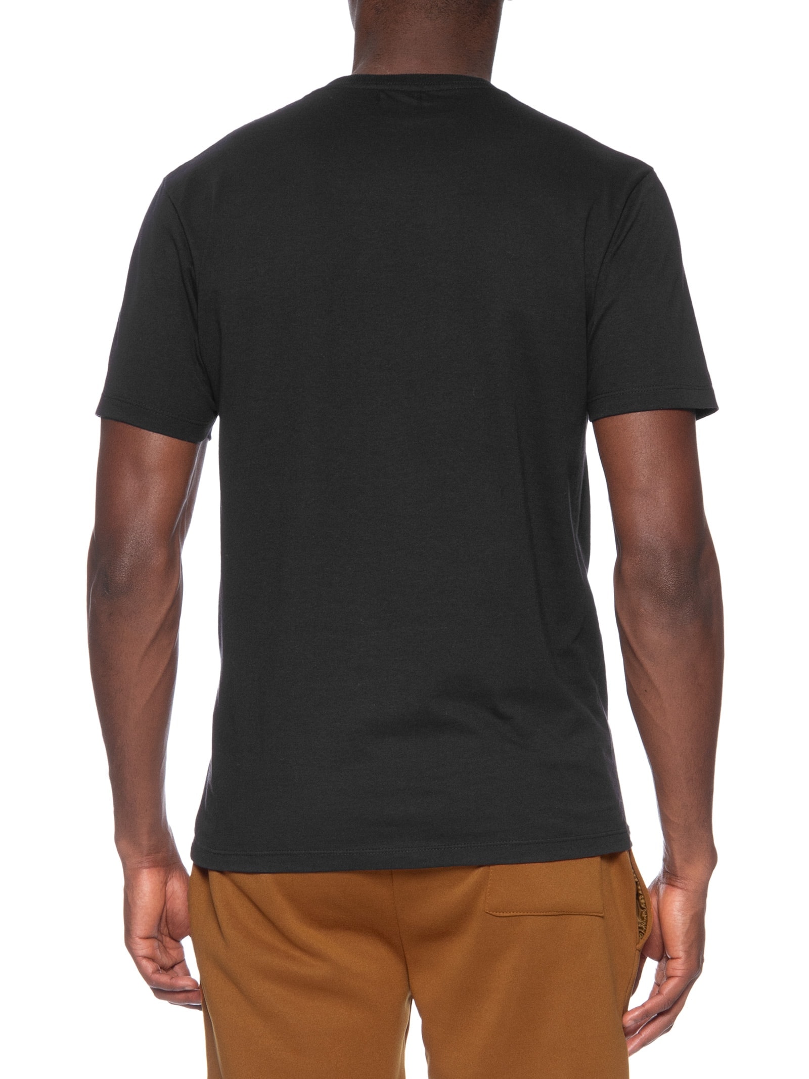 Camiseta Masculina Básica Modelo Slim Preto Basiq Men