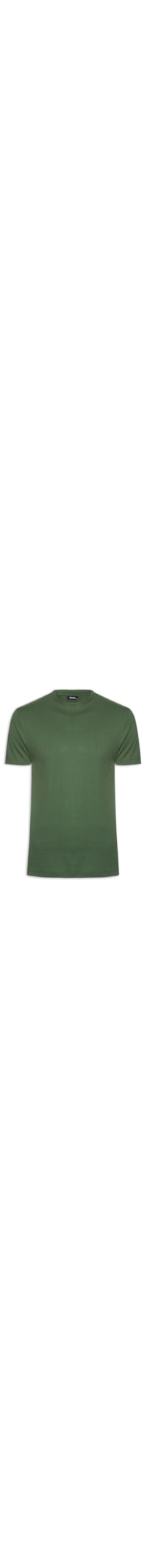 Camiseta Masculina Básica Modelo Slim - Verde