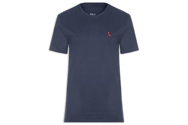 Camiseta Masculina Básica Namorados - Azul
