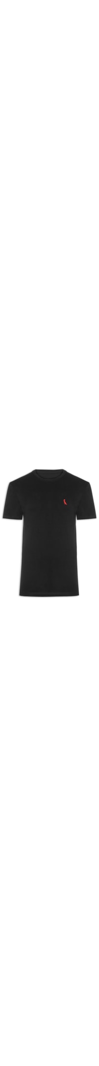 Camiseta Masculina Básica Namorados - Preto