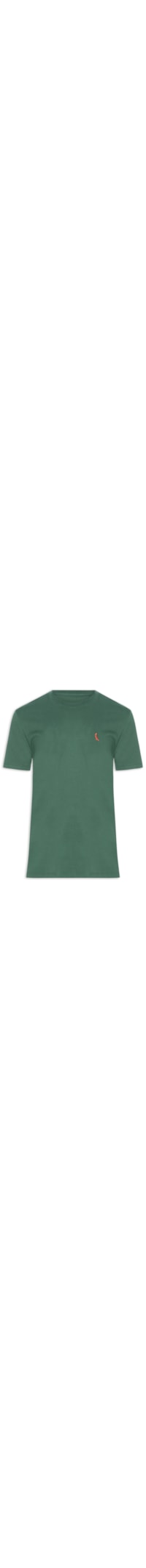 Camiseta Masculina Básica Namorados - Verde