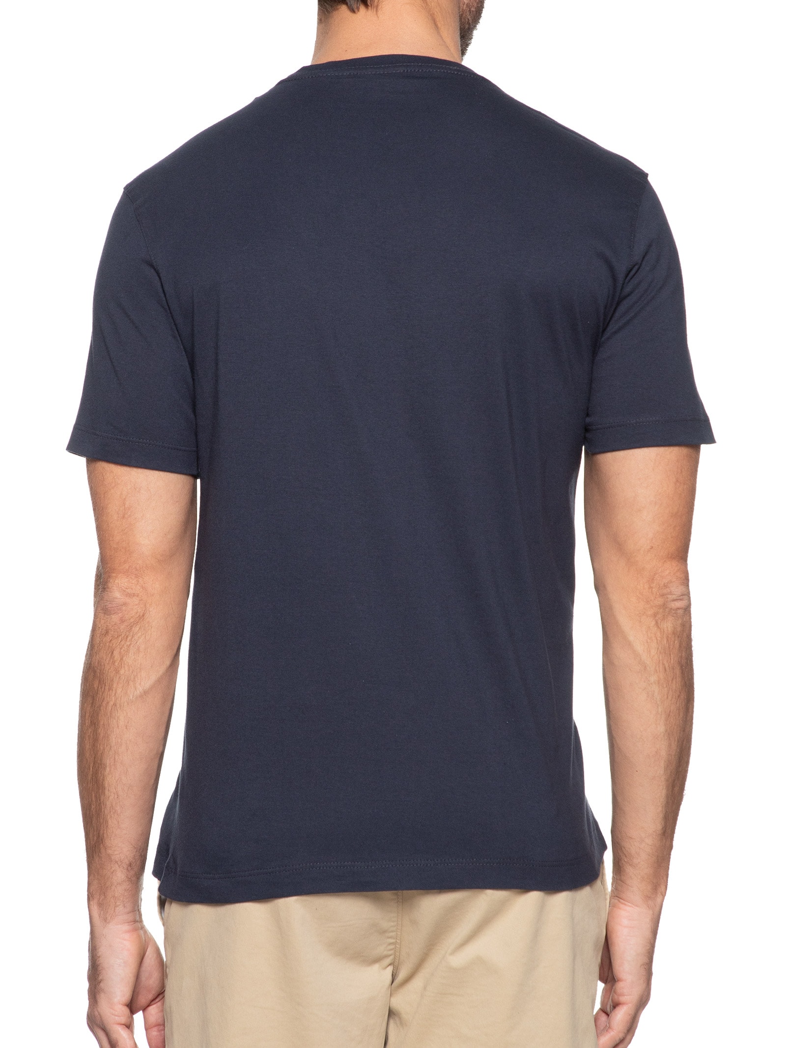 Camiseta Masculina Básica (PA) Azul Aramis