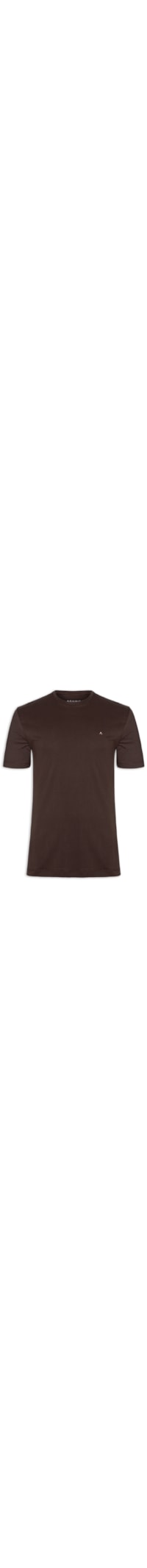 Camiseta Masculina Básica (Pa) - Marrom