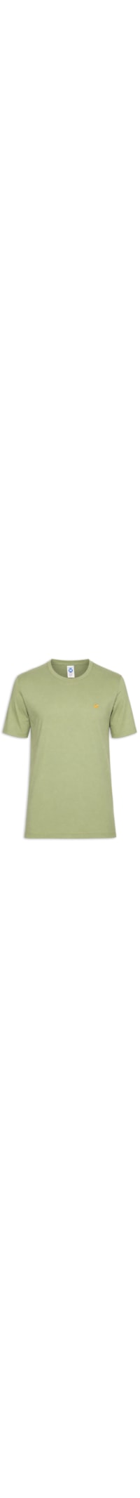 Camiseta Masculina Básica Peixe Bordado - Verde