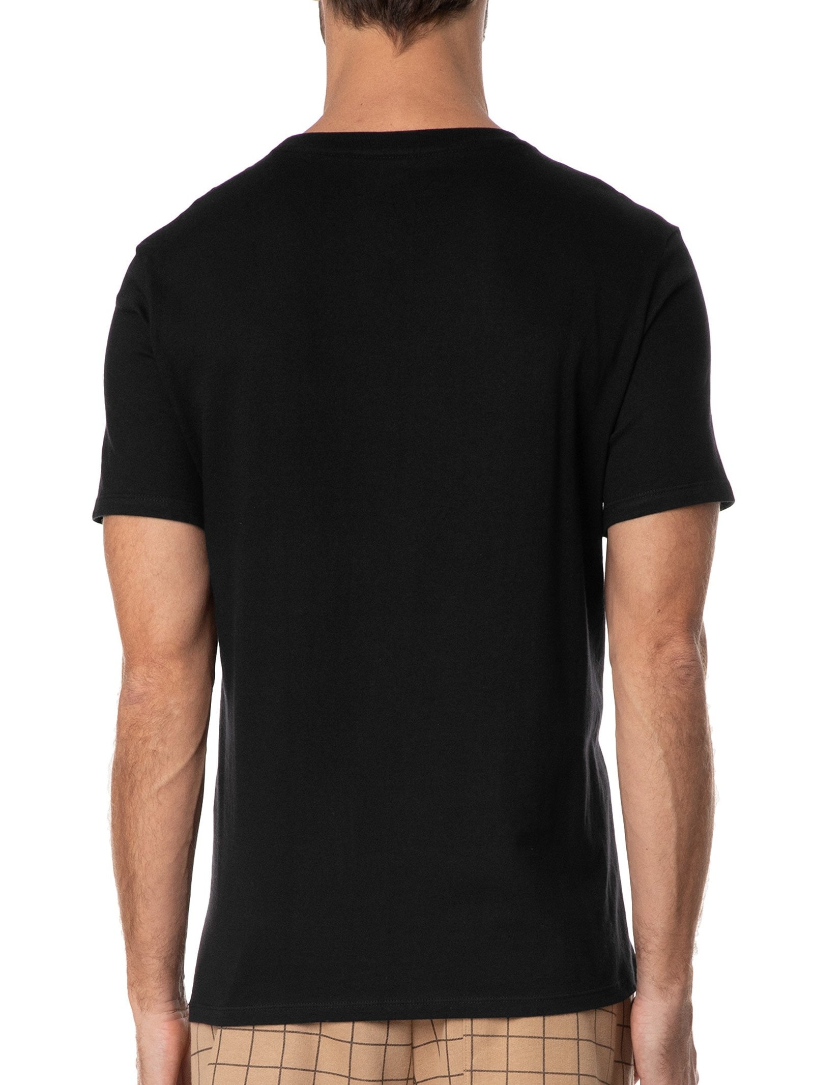 Camiseta Masculina Básica Peixe Bordado World Preto Hering