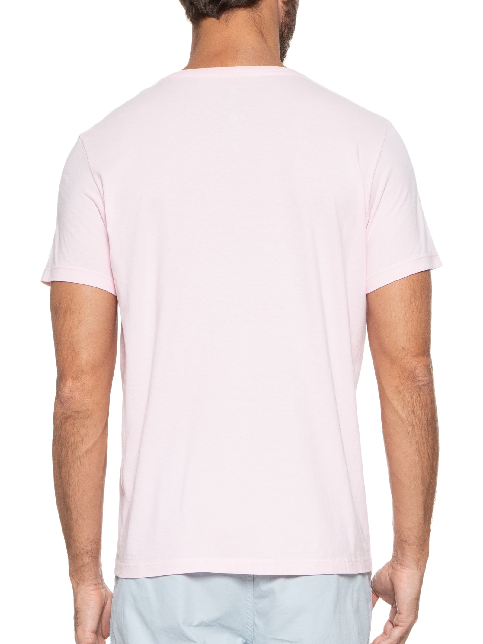 Camiseta Masculina Básica Pine Rosa Pineapple