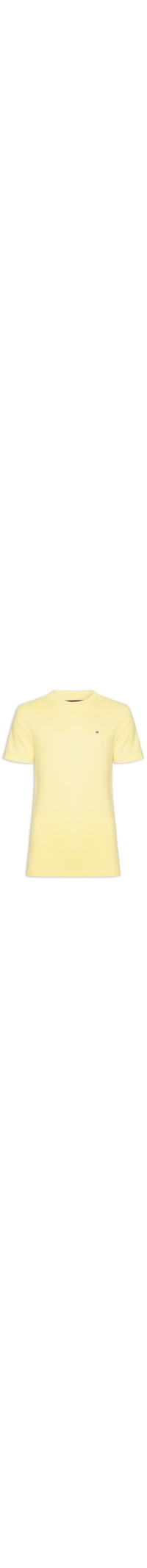 Camiseta Masculina Básica Regular Fit Em Algodão - Amarelo
