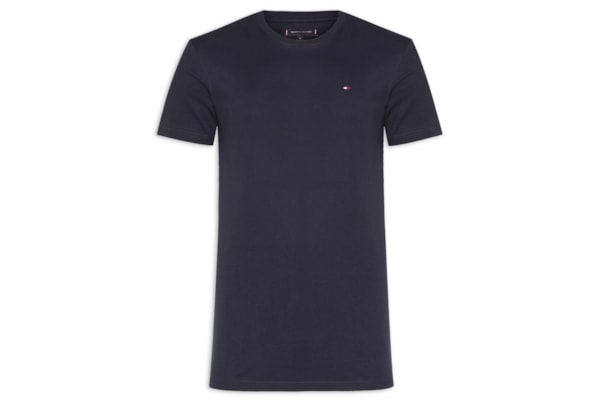 Camiseta Masculina Básica Regular Fit Em Algodão - Azul