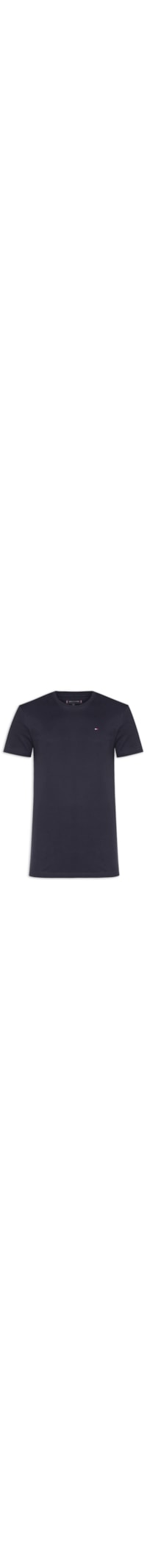 Camiseta Masculina Básica Regular Fit Em Algodão - Azul