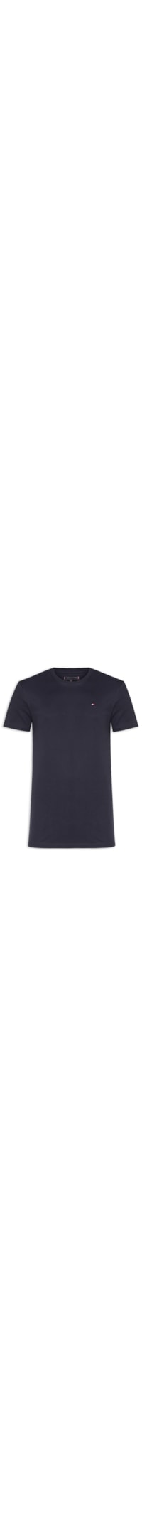 Camiseta Masculina Básica Regular Fit Em Algodão - Azul