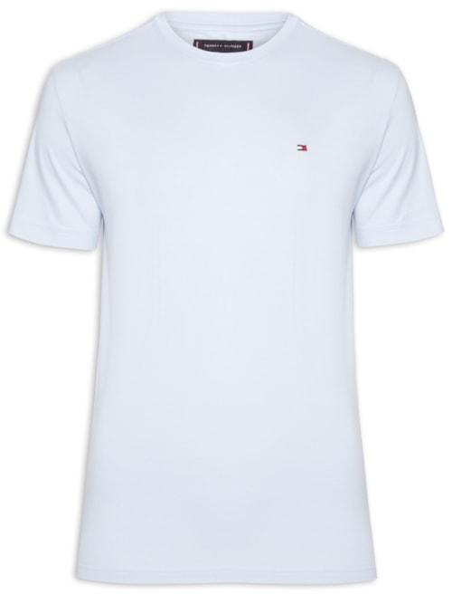 Camiseta Masculina Básica Regular Fit Em Algodão – Azul