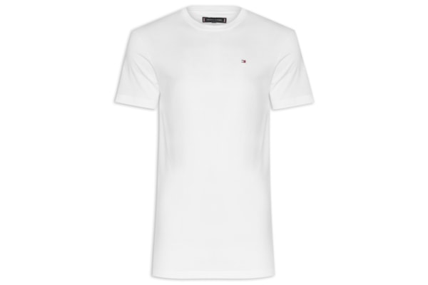 Camiseta Masculina Básica Regular Fit Em Algodão - Branco