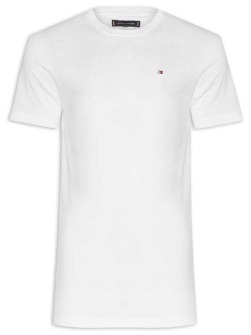 Camiseta Masculina Básica Regular Fit Em Algodão – Branco