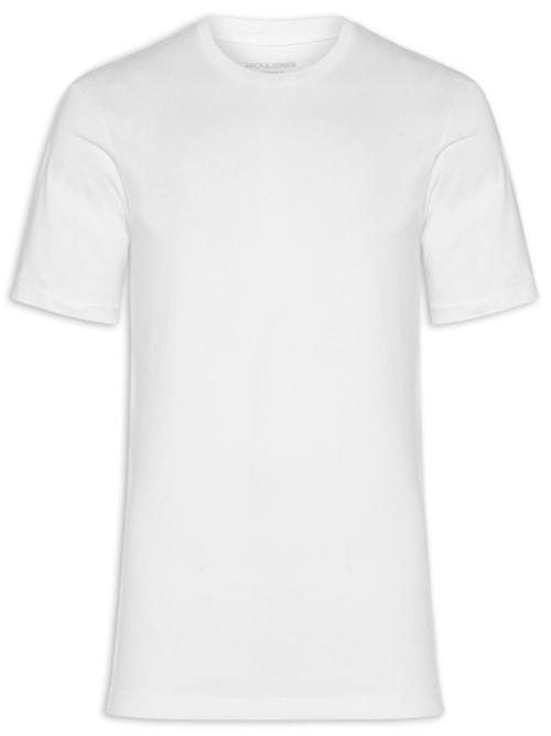 Camiseta Masculina Básica Regular Fit Em Algodão Orgânico – Branco