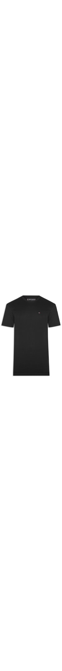 Camiseta Masculina Básica Regular Fit Em Algodão - Preto