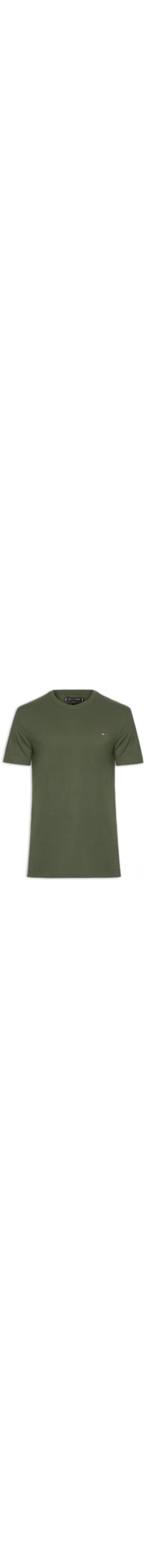 Camiseta Masculina Básica Regular Fit Em Algodão - Verde