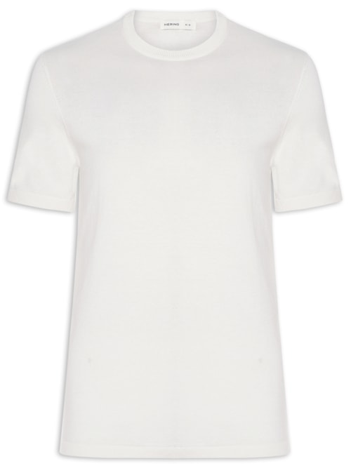 Camiseta Masculina Básica Regular Fit – Off White