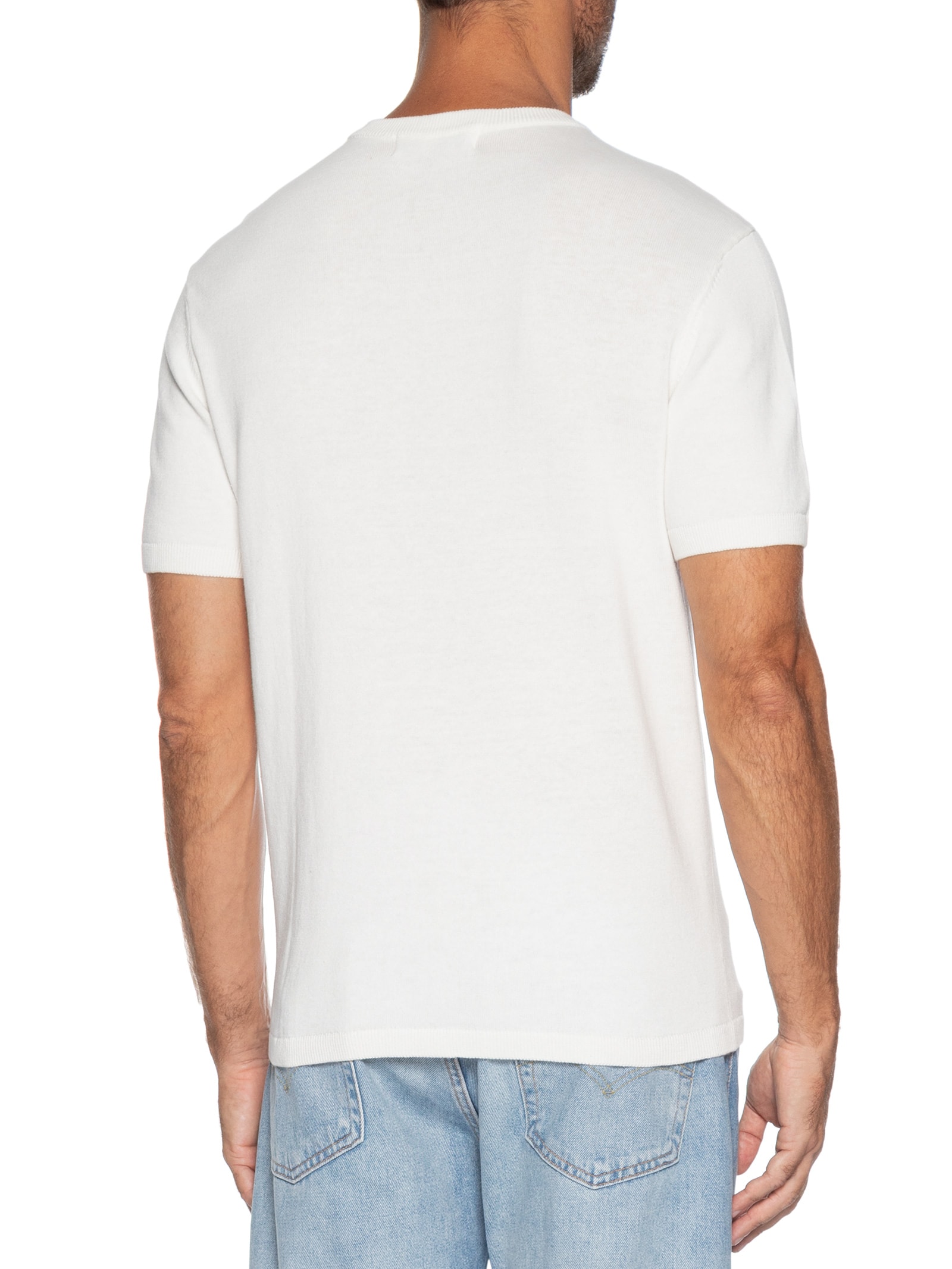 Camiseta Masculina Básica Regular Fit  Off White Hering