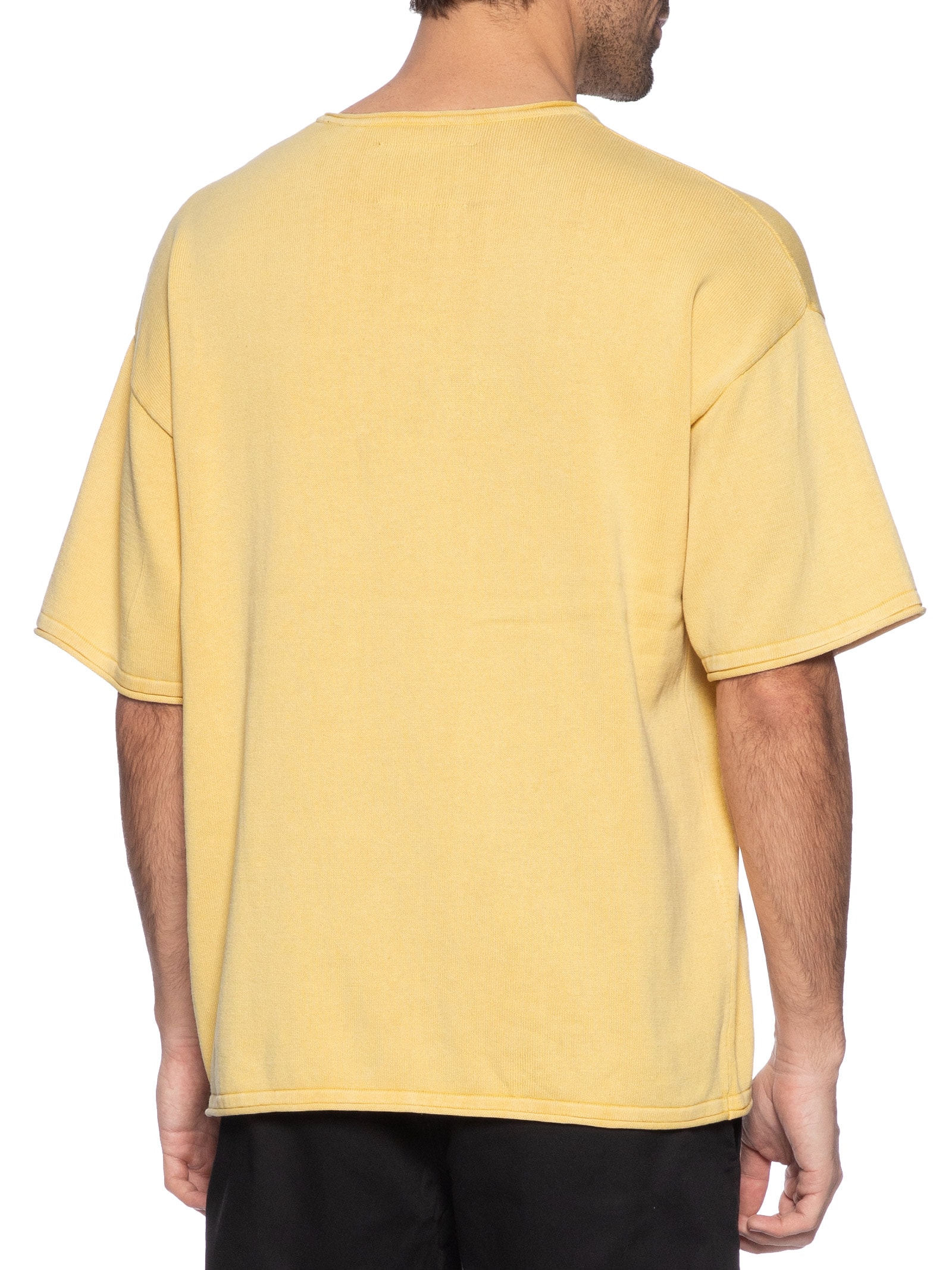 Camiseta Masculina Básica Relaxed Fit Com Bolso Bege Jack & Jones