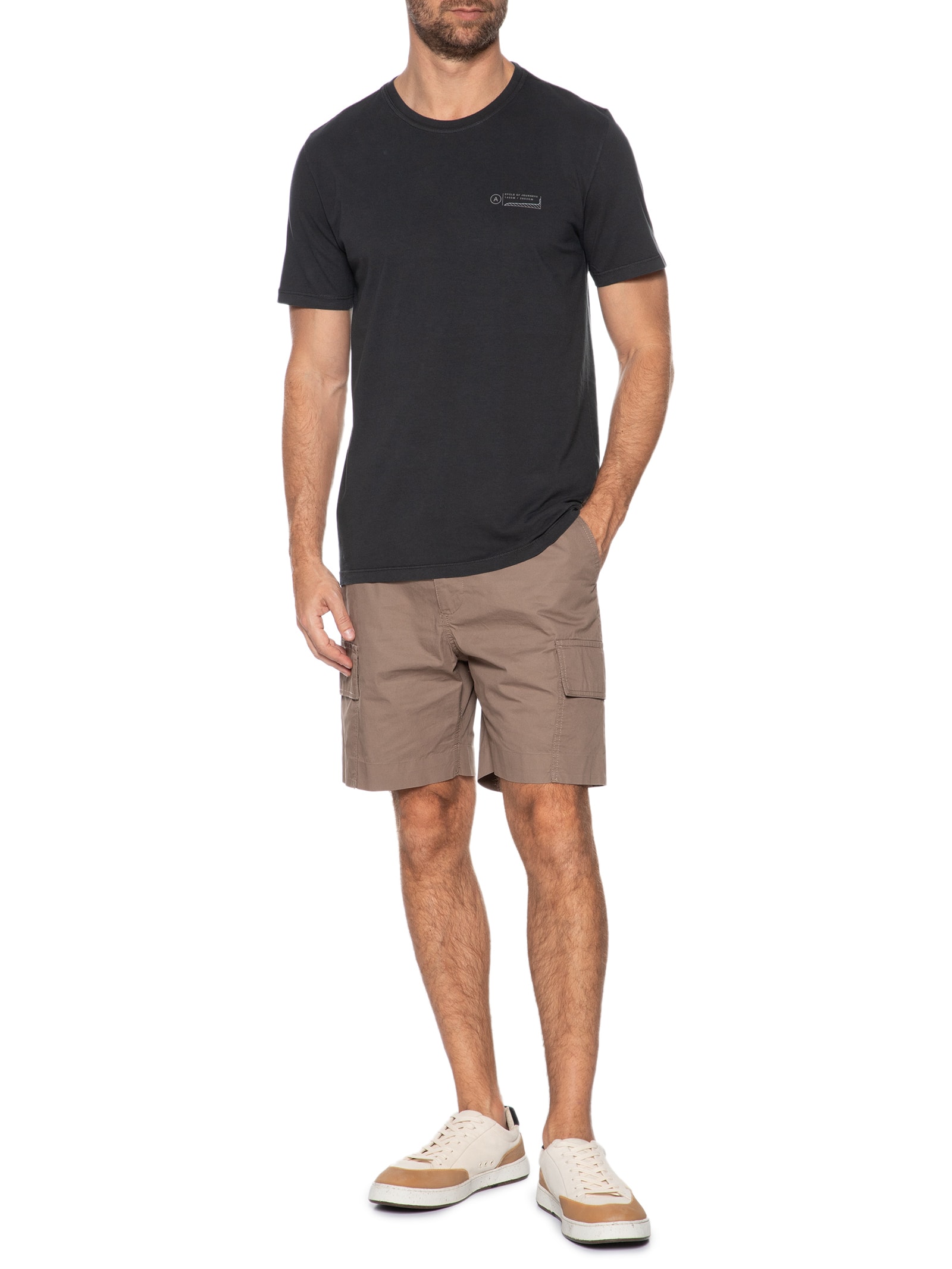 Camiseta Masculina Basin Preto Austral