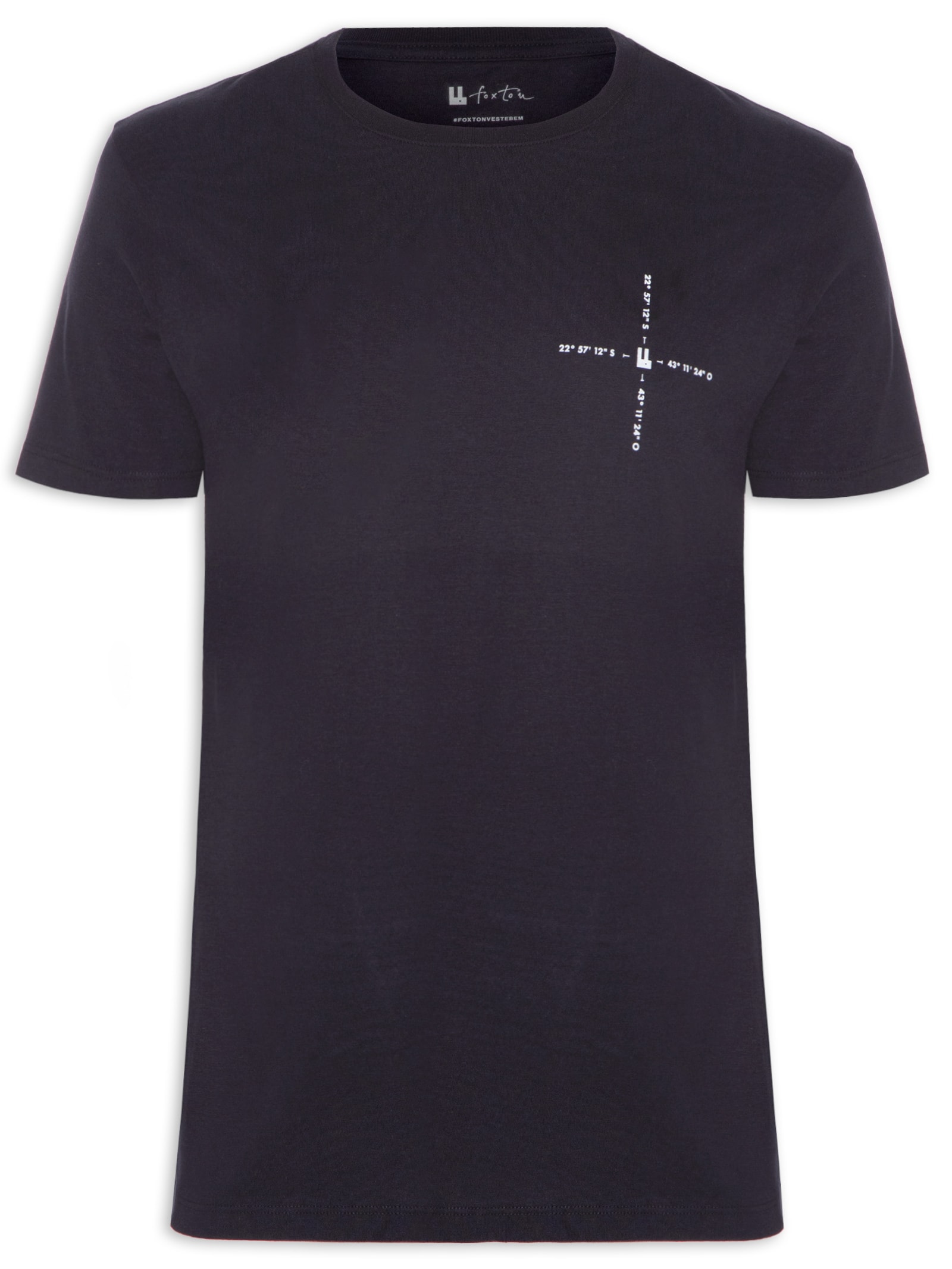 Camiseta Masculina Bay Preto Foxton