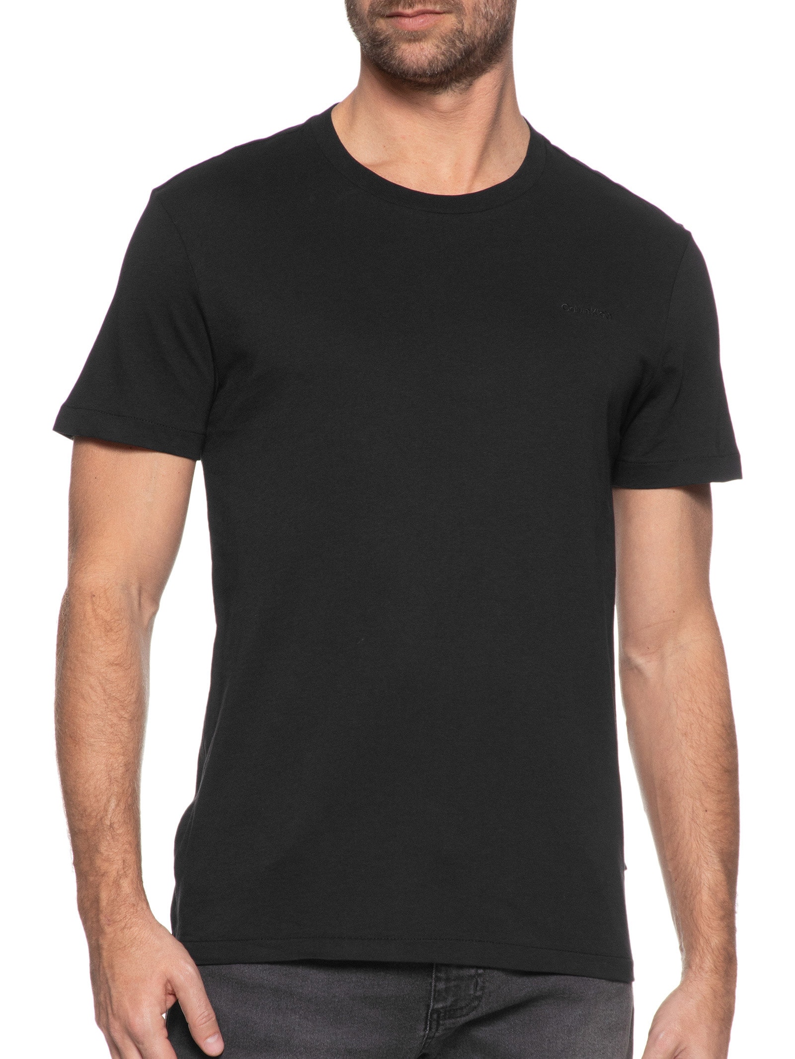 Camiseta Masculina BC Liquid Touch Preto Calvin Klein - White Label