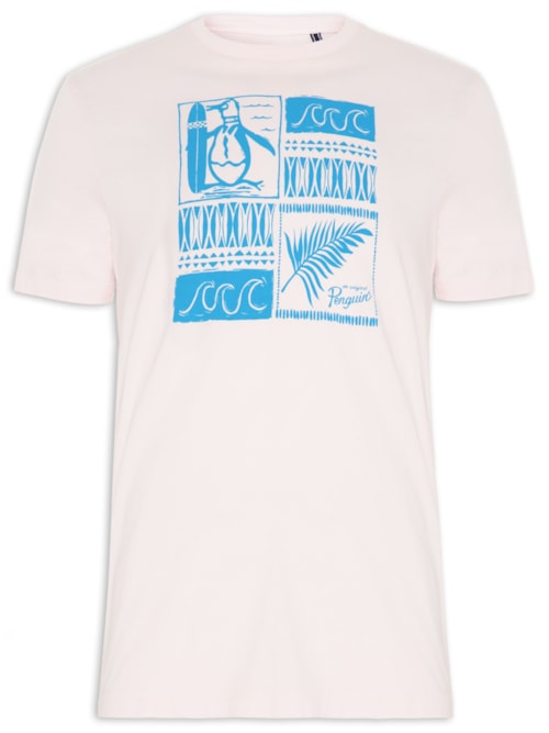 Camiseta Masculina Beach - Rosa