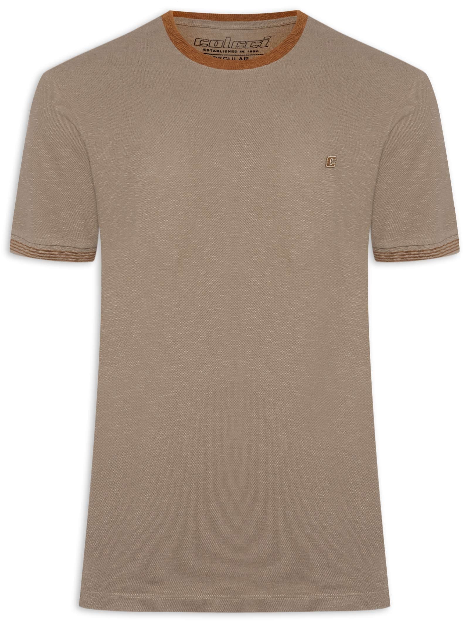 Camiseta Masculina Bege Colcci