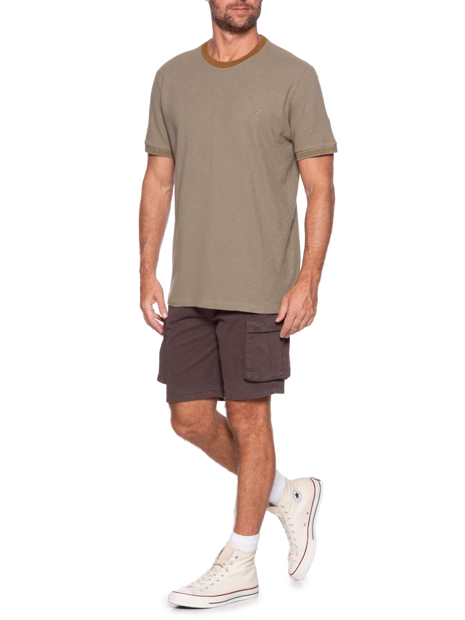 Camiseta Masculina Bege Colcci