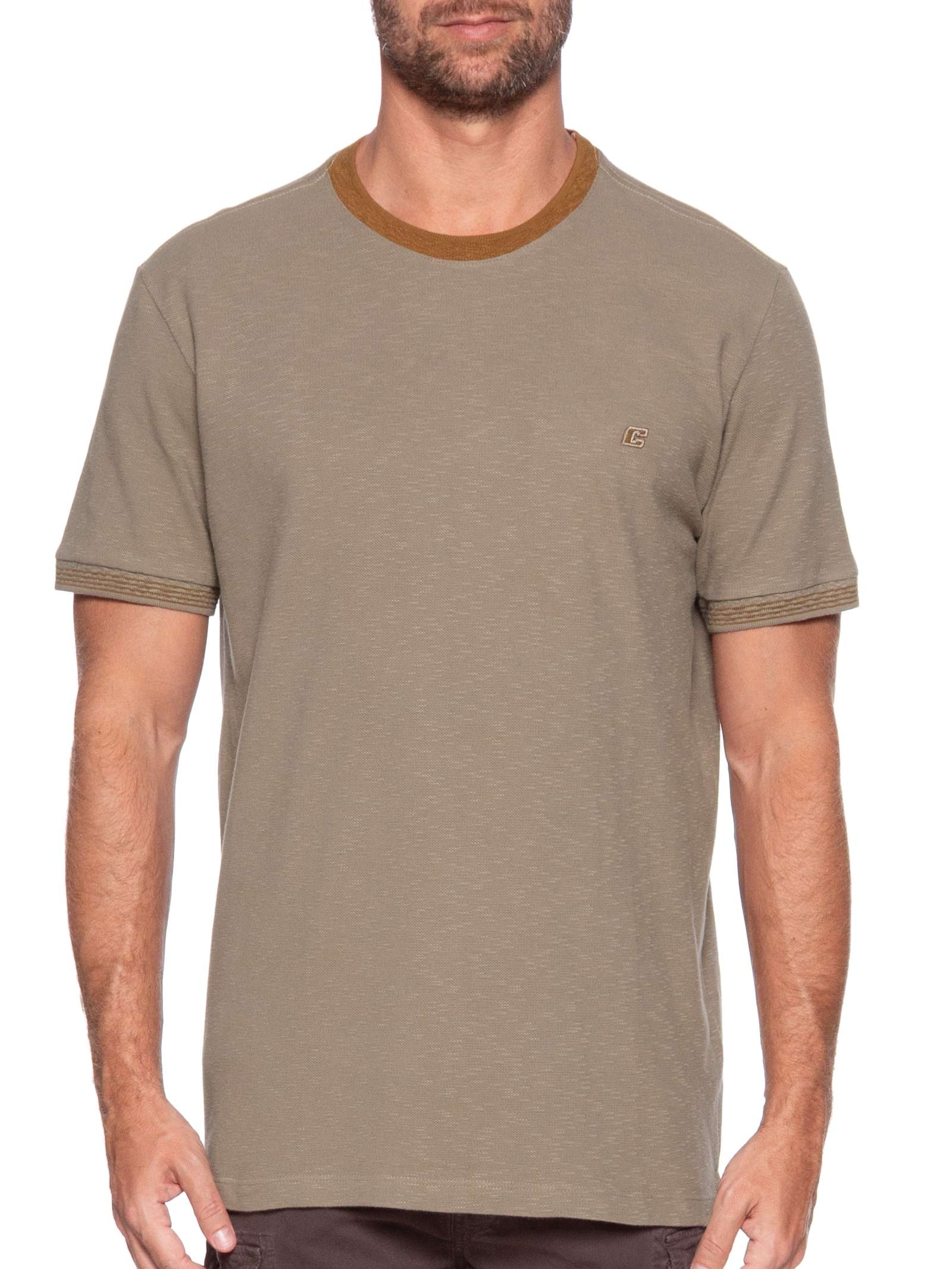 Camiseta Masculina Bege Colcci