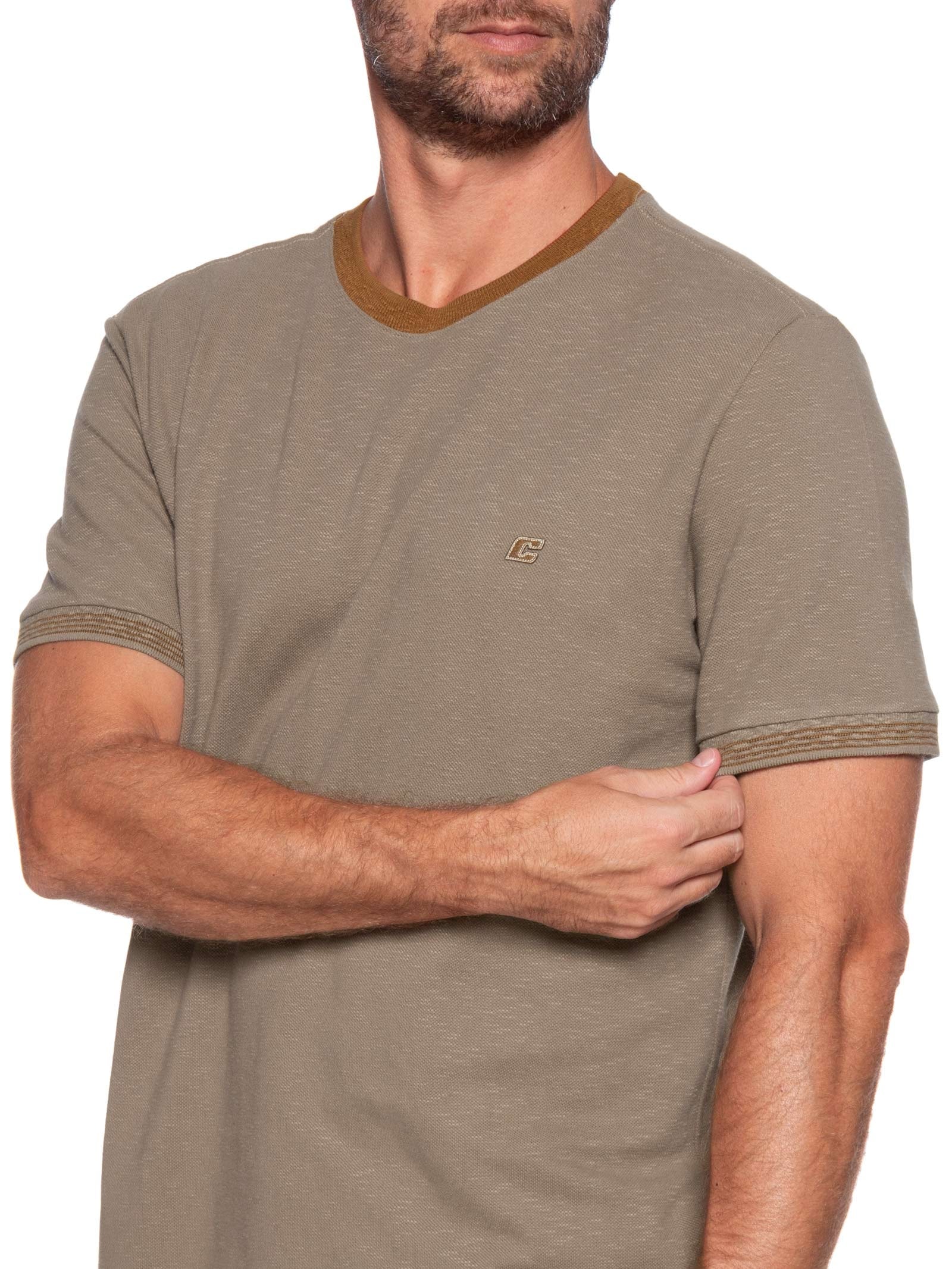 Camiseta Masculina Bege Colcci