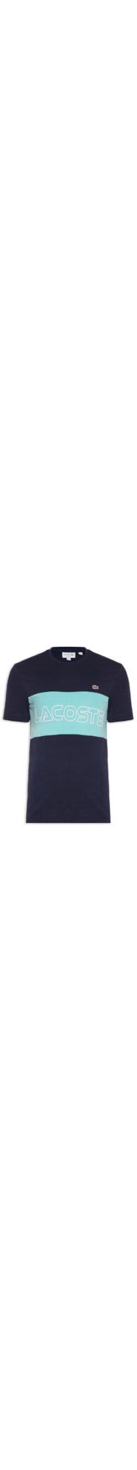 Camiseta Masculina Bicolor - Azul