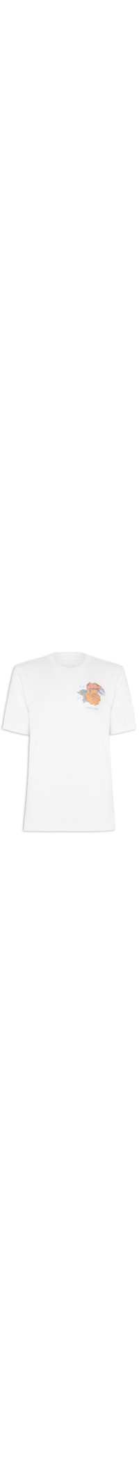 Camiseta Masculina Big Flower - Branco