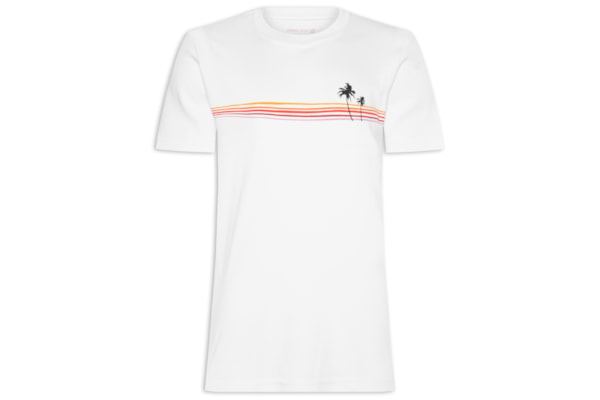 Camiseta Masculina Big Prisma Manga Curta - Branco