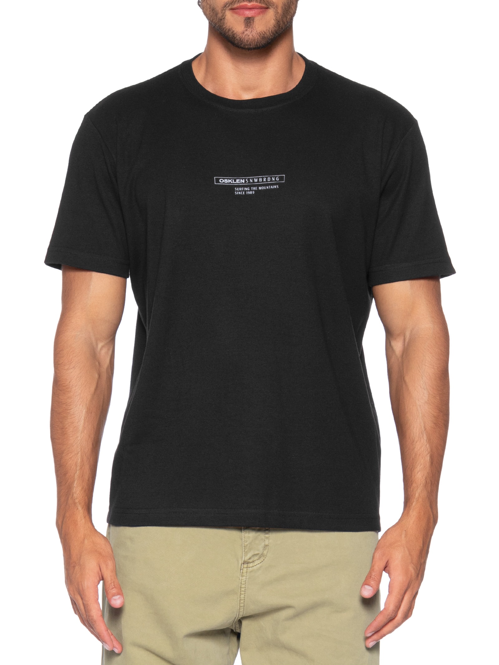 Camiseta Masculina Big Shirt SNWBRDNG  – Preto Osklen