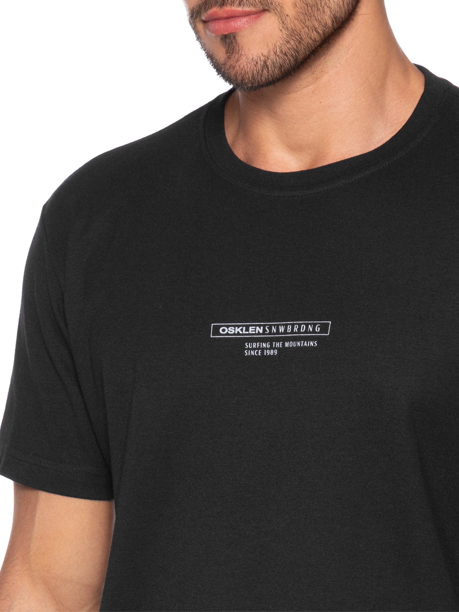 Camiseta Masculina Big Shirt SNWBRDNG  – Preto Osklen