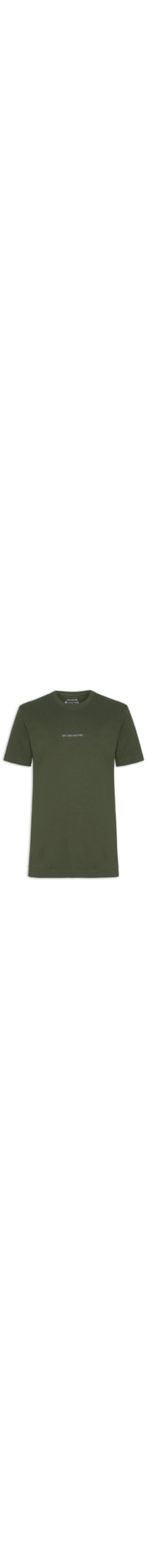 Camiseta Masculina Big Shirt We Are Nature - Verde